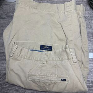 Polo Ralph Lauren Men's Classic Fit 9" Inseam Khaki Chino Shorts Size 40 Preppy